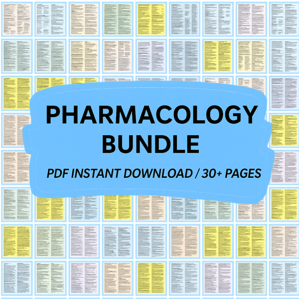 The Ultimate Pharmacology Notes Bundle Preview