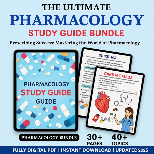 The Ultimate Pharmacology Notes Bundle Features