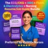 The ECG/EKG + ABG + Fluids & Electrolytes + Nursing Resume/Job Guide Bundle
