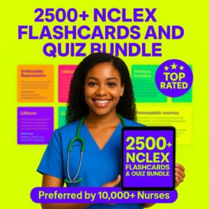 2500+ Next-Gen NCLEX Nursing School Flashcards and Quiz Bundle