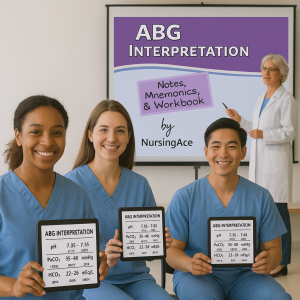 Nurses with ABG Interpretation Study Guides