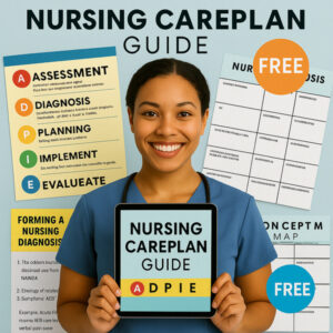 nurse with free Nursing Care Plan guide