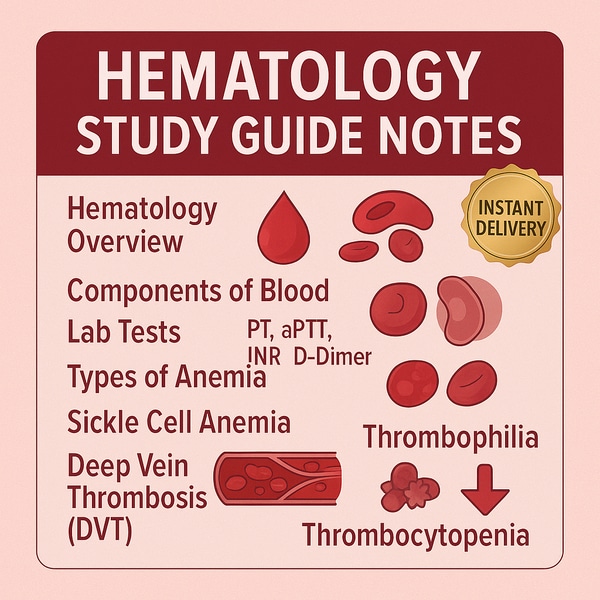 Hematology Study Guide Notes