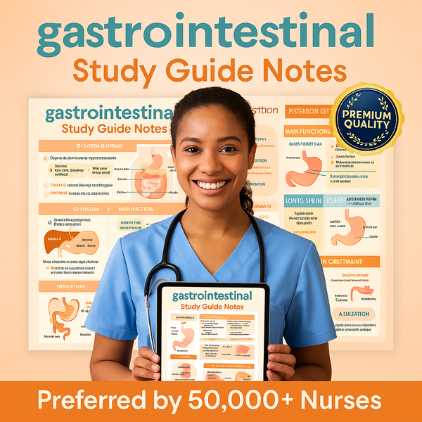 Gastrointestinal Study Guide