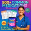 500+Common Medications Flashcards | Pharmacology Drug Cards| NCLEX Medications| Pharmacology Cheat Sheet