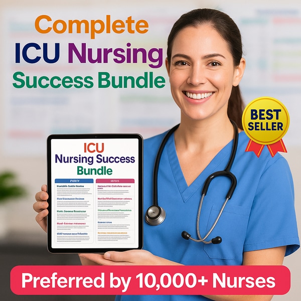 Complete ICU Nursing Success Bundle | ICU Nursing Student Mastery Bundle