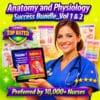 Anatomy and Physiology Success Bundle_Vol 1 & 2 | Human Anatomy | Nursing Student | Flashcards, Cheat Sheet, Coloring Book and Worksheets